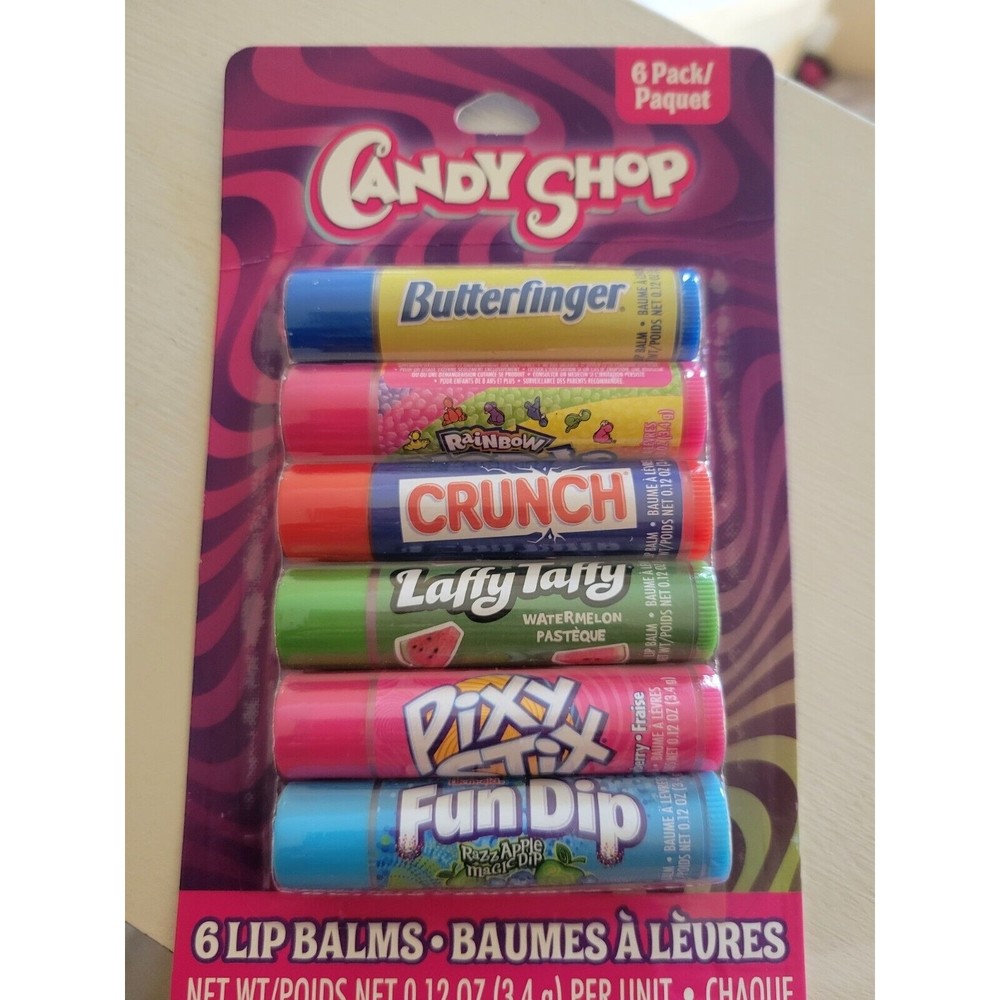 Candy Shop Flavored Lip Balm Pack of 6 SEALED